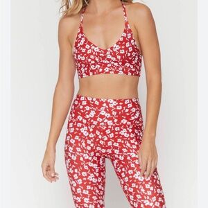 Spiritual Gangster Red Floral Set